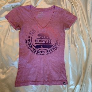 Pink hurley shirt